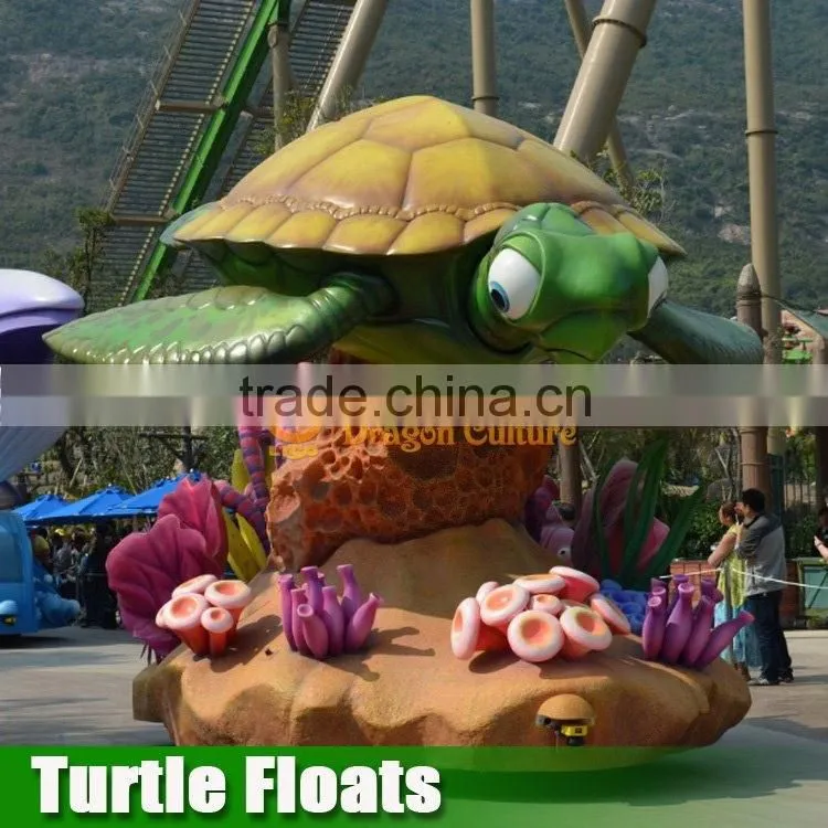 Sea Horse Floats Going to the Street
