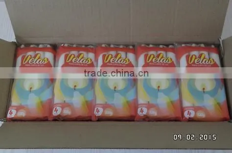 European fashion household act the role ofing is tasted White long rod candles Smokeless tasteless wax candle