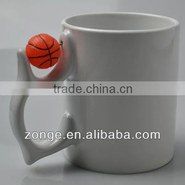 11oz Basketball Handle Sublimation Mug Factory