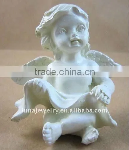 resin sleeping angel with wings,polyresin gifts angel
