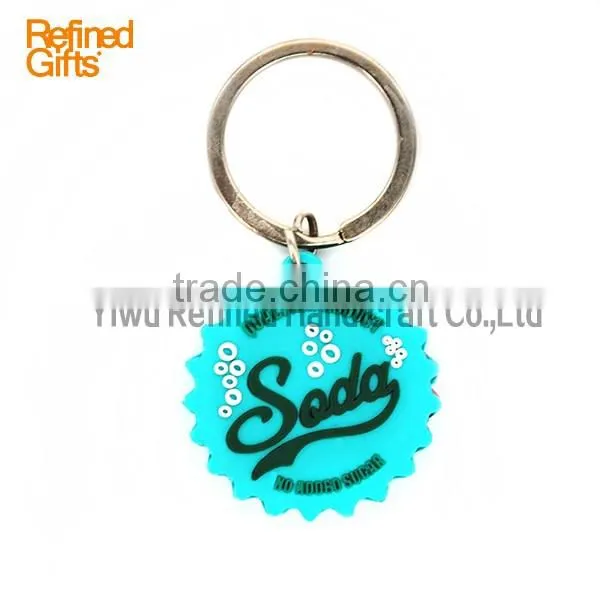 Creative red Blue shell keychain Personalized pvc rubber sun Capsule Keychain