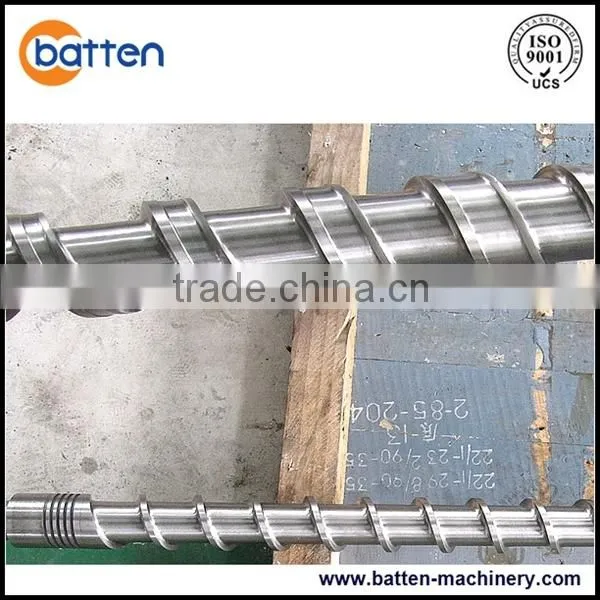 bimetallic plastic extruder screw and barrel for single screw machine