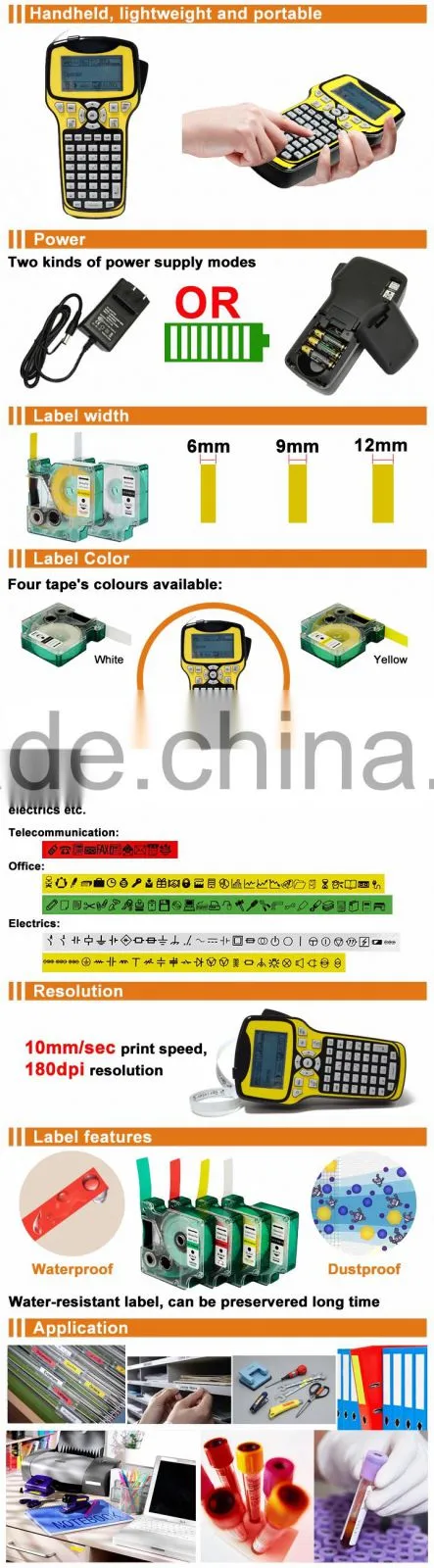 Handheld Portable Thermal Mini Label Printer ITPP032