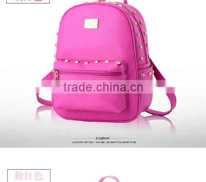 Korea style travel bag girls fashionable high school teenage backpack