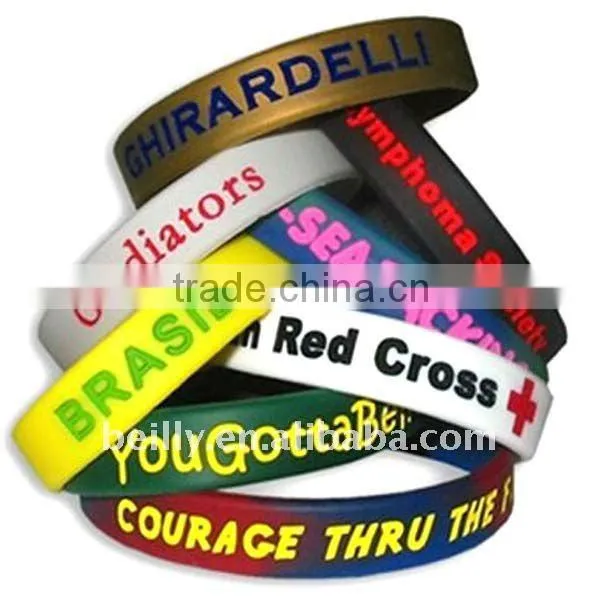 Nice Promotional Silicone Charm Bracelet Gift item