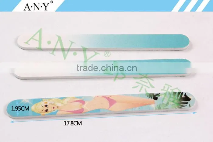 Nail Art Care Shaping and Polishing Customized Beauty Printing Nail File for Selling
