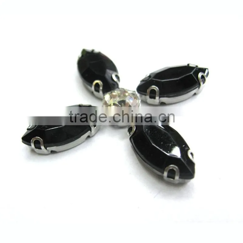 acrylic navette claw stone chunky montee shawl resin beads colorful garment claw sew on
