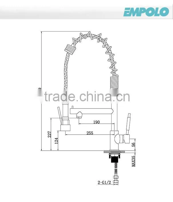 Good Quality Spring Goose-Neck Kitchen Tap KM4030