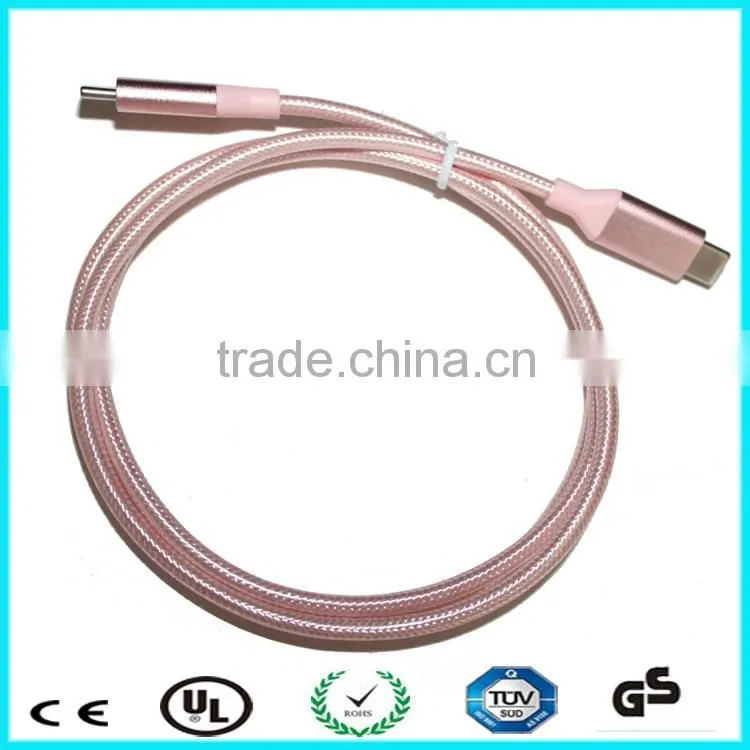 1m braided Reversible 10Gbps USB 3.1type-c to type-c cable