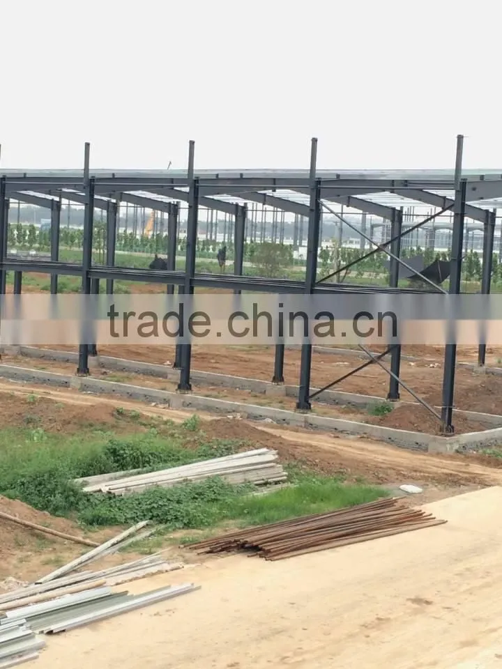 Colorful Steel Structure Fabricated Workshop Buildings