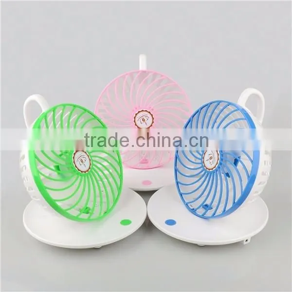 Slide-Proof Plate Coffee Cup Shaped Fan