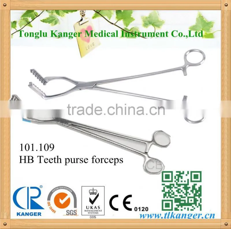 Kanger Medical 101.109 HB Teeth purse forceps