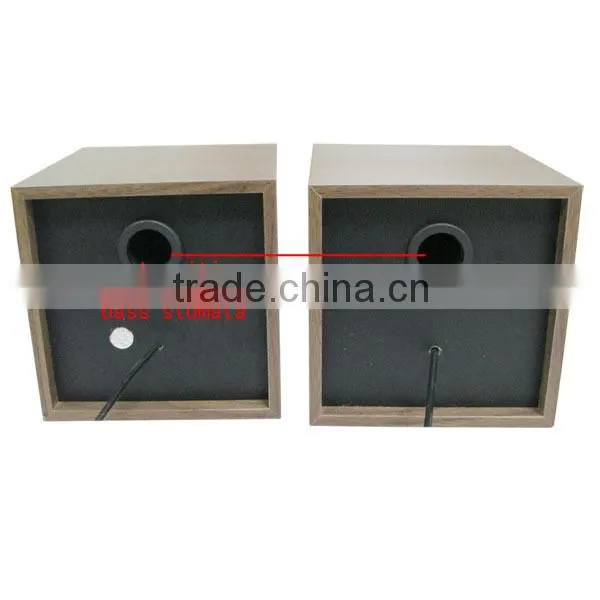 Wood small computer speaker 2.0 mini notebook media audio player
