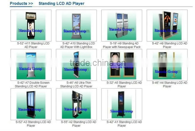22inch VGA AV input USB monitor with usb instead of power adaptor
