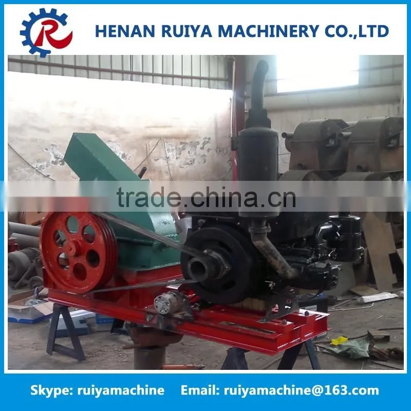 mobile wood chipper used