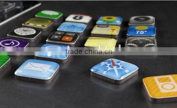 High Quality, block, artwork OEM acceptable ,3D crystal resin fridge magnet