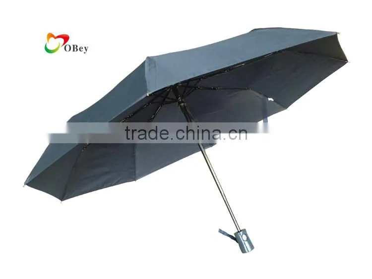21"*8K Wind-resistant auto open and close 3 folding umbrella
