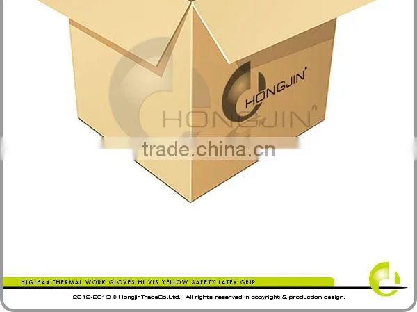 10 Gauge Safety Grip Fluorescence Green Thermal Latex Glove