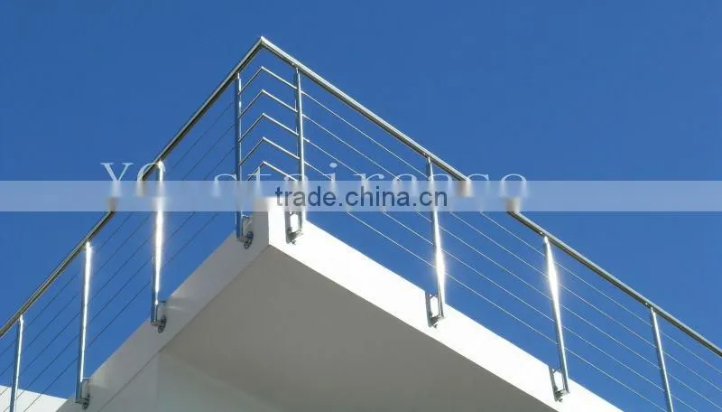 Indoor stainless steel railing for stairs