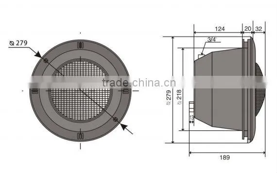 IP68 swimming pool LED underwater light