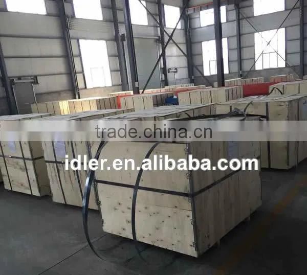Troughing impact conveyor rollers, Buffering conveyor roller