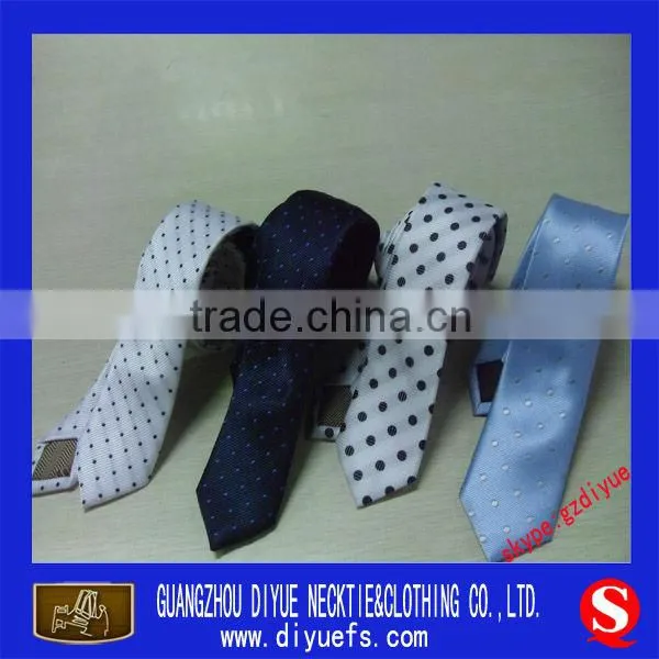 high quality men's polyester neck narrow ties 6cm