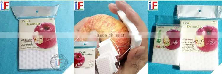 alibaba express no hurt hands melamine sponge scrubber for fruit cleaning