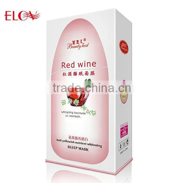 Red wine anti-yellowish nutrient whitening sleep mask