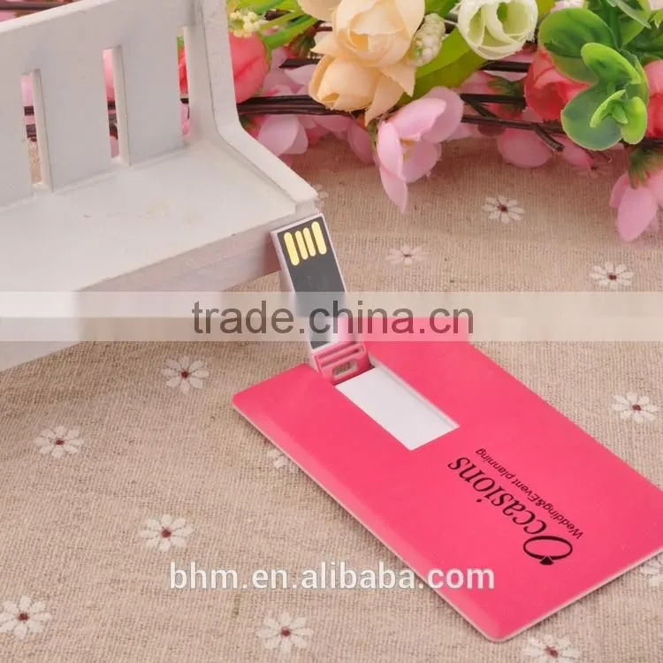 Factory price credit card usb flash drive 16gb plastic usb flash drive