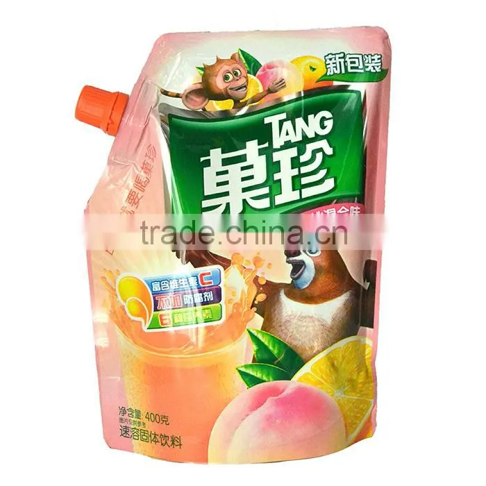printed snack pouch for packaging stand up food bag with spout,food bag