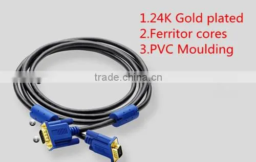 5FT 5 FT 15 PIN SVGA SUPER VGA Monitor M M Male 2 Male Cable BLUE CORD FOR PC TV