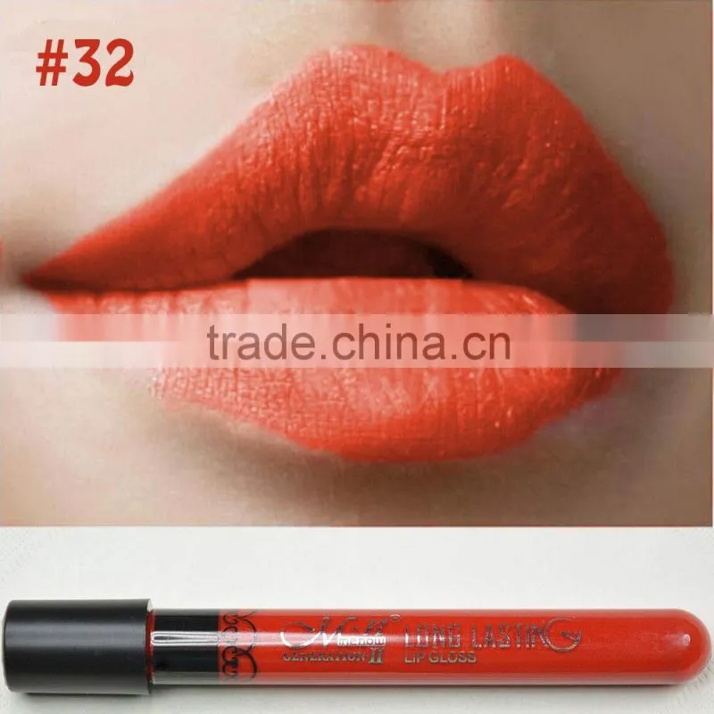 Hot Sales Women Ladies Waterproof Elegant Color Lipstick Matte Smooth Long Lasting Lip Stick Lipgloss