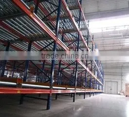 4 tiers warehouse carton flow rack, gravity rack