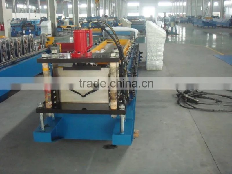 Color Coated Metal Roofing Use Step Tile Ridge Cap Roll Forming Machine Roof Ridge Roll Forming Machine