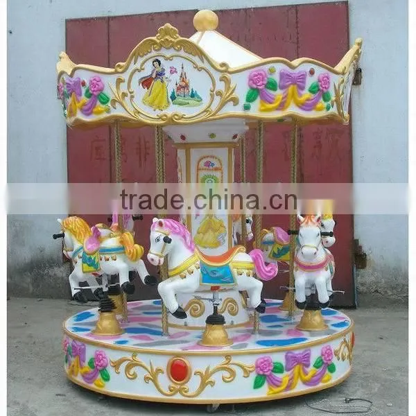 Alibaba China New Products Children Games Cheap Kids Mini Carousel Used Double-deck Musical Carousel for Sale