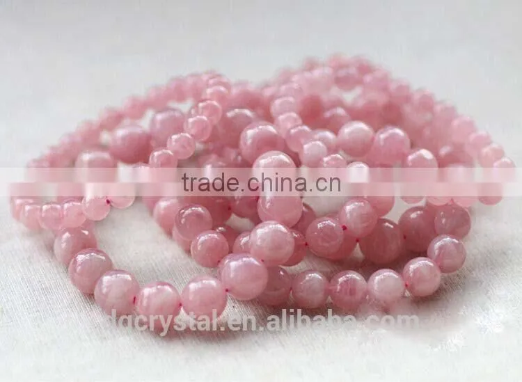 Natural charming rose quartz crystal beads bracelet wholesale