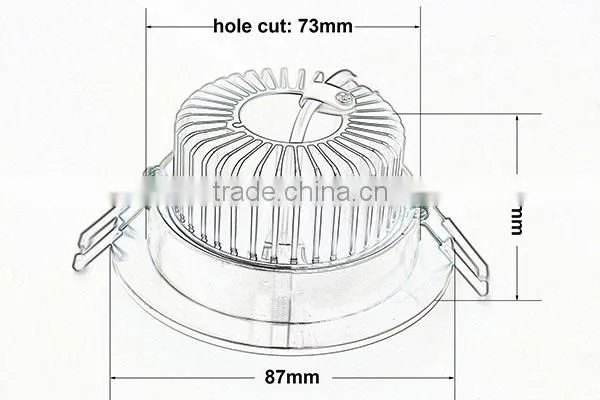 3W LED Lighting LED Ceiling Lights 2014 New Products CE C-TICK RoHS Approved