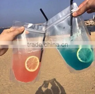 Stand up zipper plastic laminated pouch