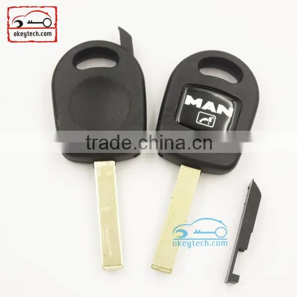 Best price car key cover for transponder key for Man transponder key with HU83 blade