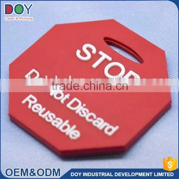 China manufacturer customized personalized designed soft PVC rubber printed 3D labels