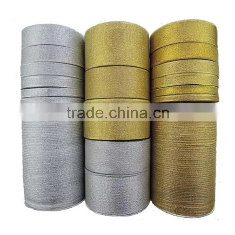 Wholesale Gold Metallic Ribbon For Cake Gift Box Decoration
