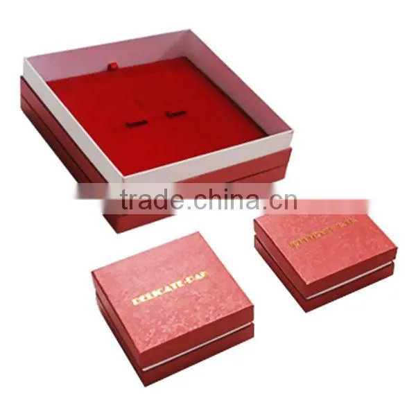 Cheap Wholesale 2016 Cardboard/Art Paper/Custom Jewelry Box For Bracelet Set Earring