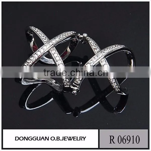 Fashion New Model Silver Ring Wedding Ladies Gold Finger Ring