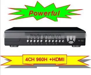 High quality 4CH 960H DVR with HDD Up to 4TB and wifi