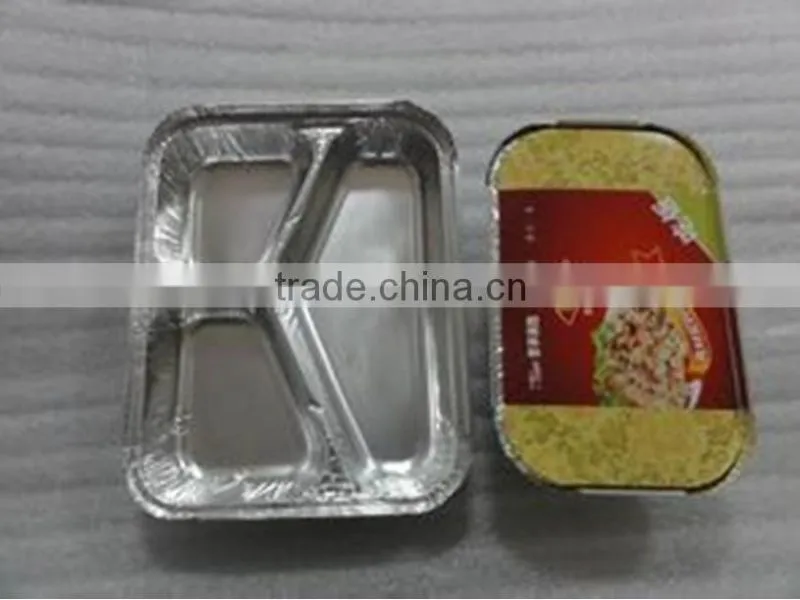 top China thick golden color food container aluminum foil