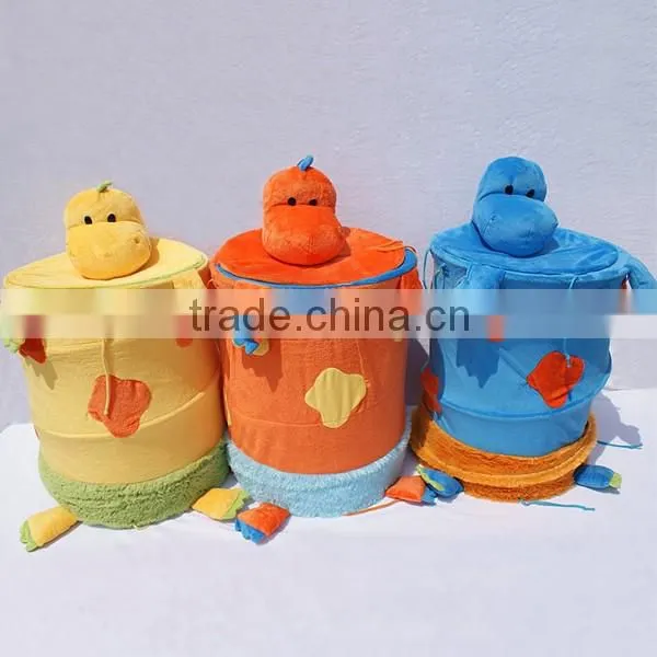 Folded hamper basket