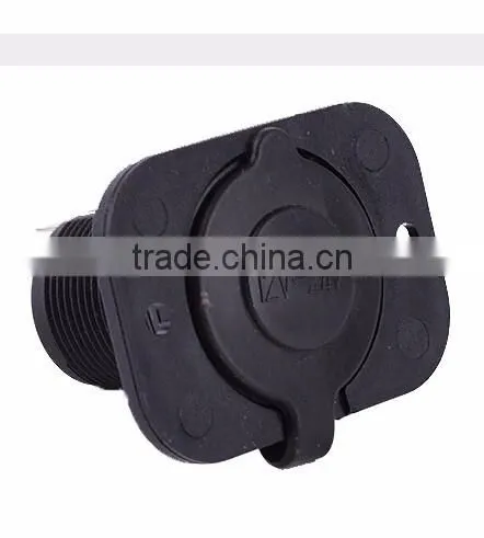 High quality waterproof 12v/24v motorcycle cigarette lighter plug power socket