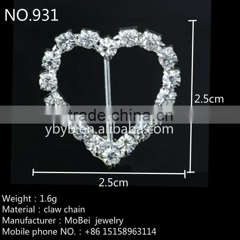 Fashion rhinestone flower brooch/metal flower brooch for wedding invitation/rhinestone brooches-931