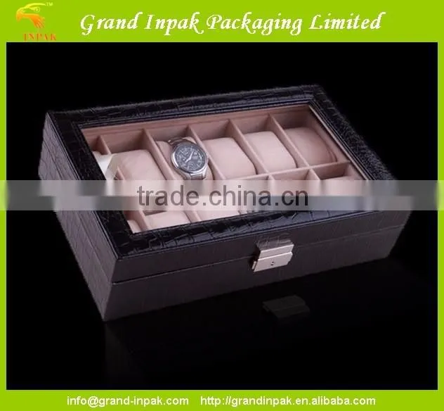 Unique luxury wooden watch storage packaging box