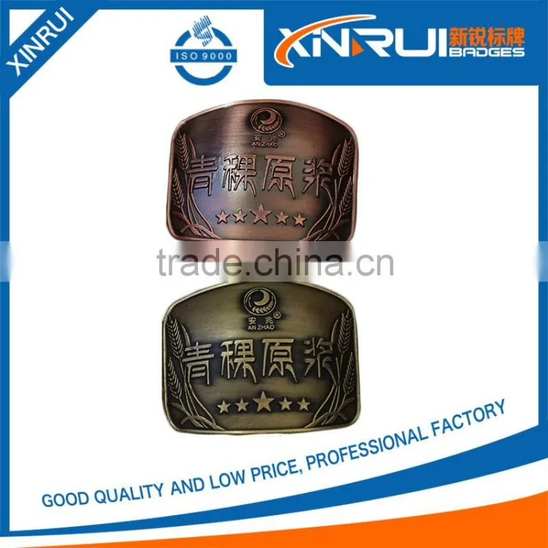 2016 Top level for handbag permanent adhesive printing machine metal label&lapel